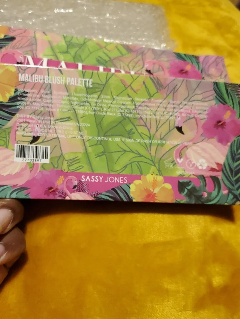 Sassy Jones Malibu Blush Palette - Pink Flamingo Floral Design